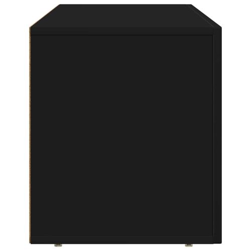 ТВ шкаф Черно 100 x 35 x 40 см Инженерно дърво