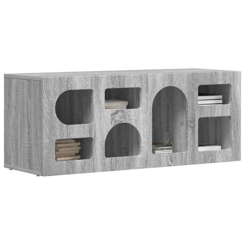 ТВ шкаф ELST 100 x 35 x 40 см Сив Сонома Инженерно дърво