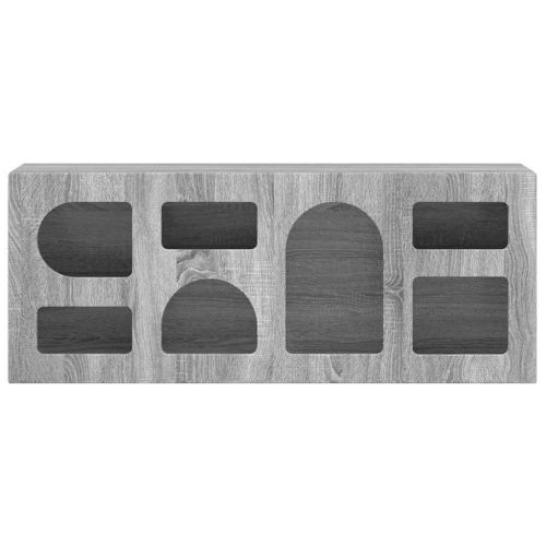 ТВ шкаф ELST 100 x 35 x 40 см Сив Сонома Инженерно дърво