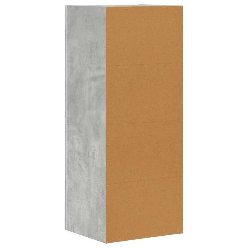 Служебен шкаф Циментено сиво 40 x 35 x 100,5 см Инженерно дърво