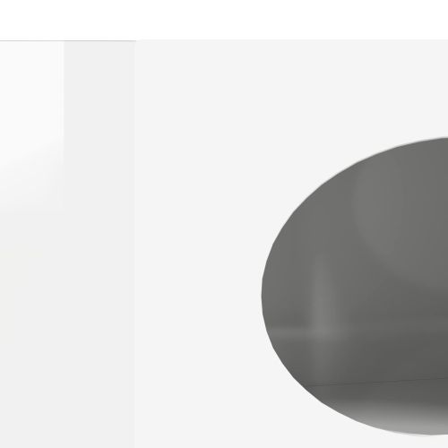 Служебен шкаф Лъскаво бяло 40 x 35 x 100,5 см Инженерно дърво