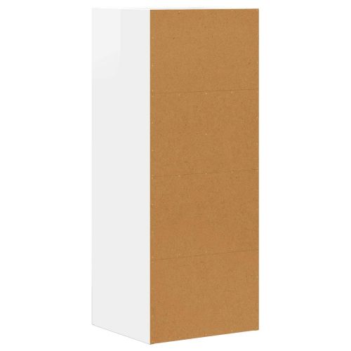 Служебен шкаф Лъскаво бяло 40 x 35 x 100.5 см Инженерно дърво