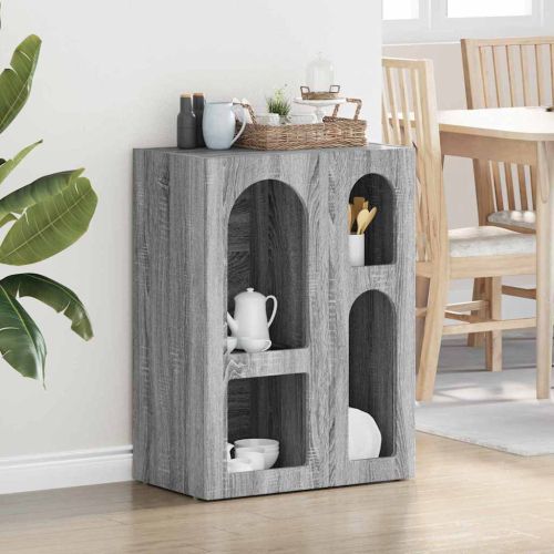 Служебен шкаф Сив Сонома 59 x 35 x 80.5 см Инженерно дърво