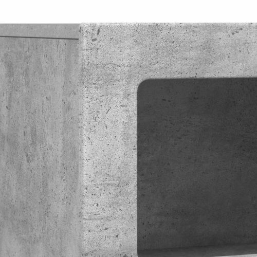 Служебен шкаф Циментено сиво 80.5 x 35 x 59 см Инженерно дърво