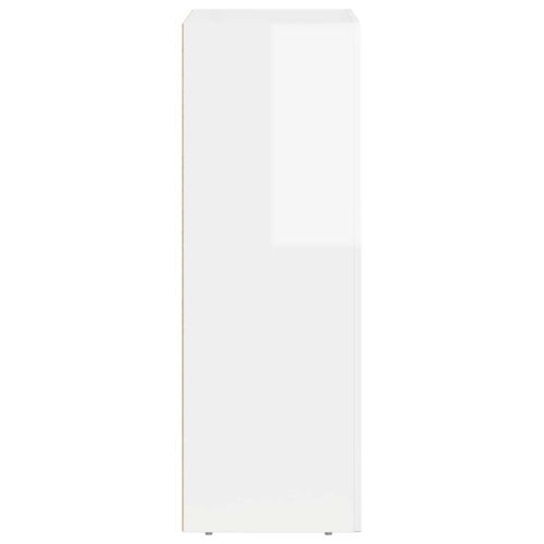 Служебен шкаф Лъскаво бяло 59 x 35 x 100,5 см Инженерно дърво
