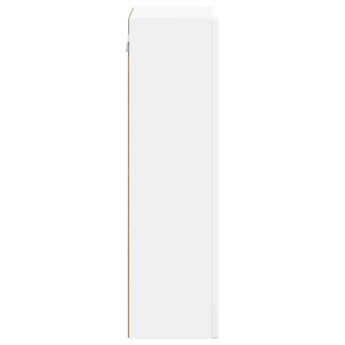 Висящ шкаф с рафт Бяло 59 x 20 x 71.5 см Инженерно дърво