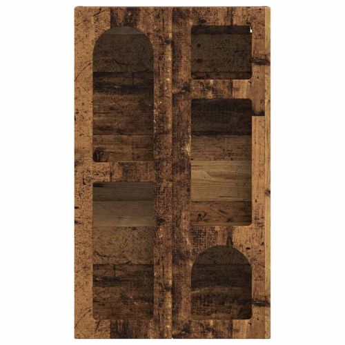 Висящ шкаф с рафт Старо дърво 59 x 20 x 100 см Инженерно дърво