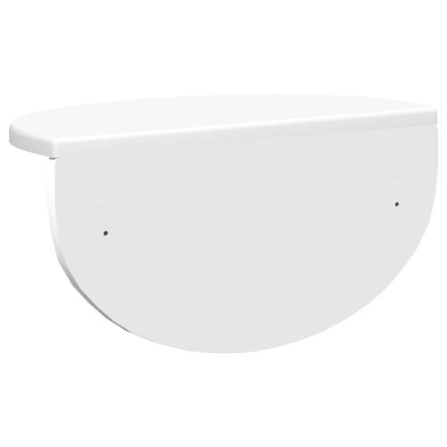 Стенен рафт 2 pcs Бяло 38 x 19 x 19 см Инженерно дърво