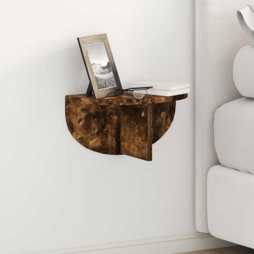 Стенен рафт 2 pcs Димян дъб 38 x 19 x 19 см Инженерно дърво