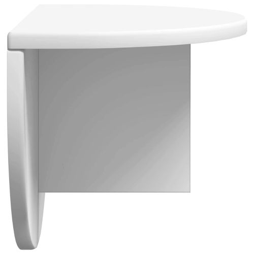 Стенен рафт Монтиране на стена Бяло 48 x 24 x 24 см