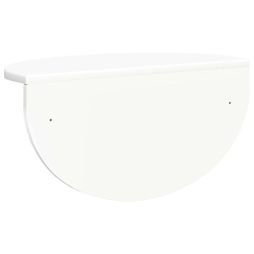 Стенен рафт Монтиране на стена Бяло 48 x 24 x 24 см