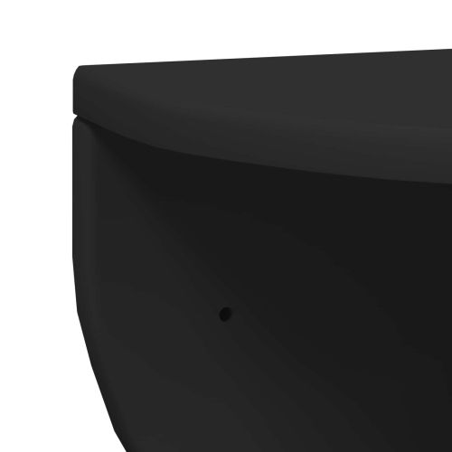 Стенен рафт Черно 48 x 24 x 24 см Инженерно дърво