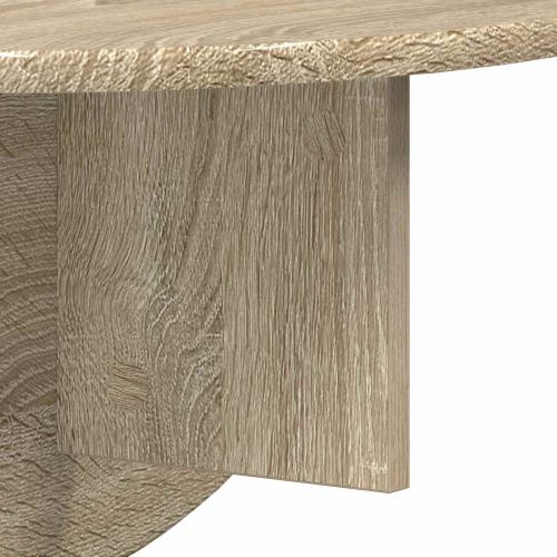 Стенен рафт 2 pcs Сонома дъб 48 x 24 x 24 см Инженерно дърво