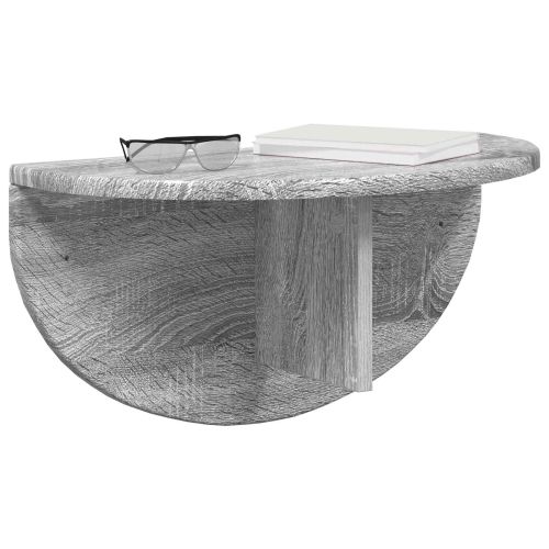 Стенен рафт Сив Сонома 48 x 24 x 24 см Инженерно дърво