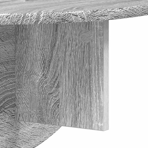 Стенен рафт Сив Сонома 48 x 24 x 24 см Инженерно дърво