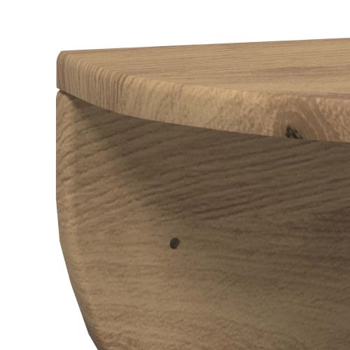 Стенен рафт 2 pcs Дъб 48 x 24 x 24 см Инженерно дърво