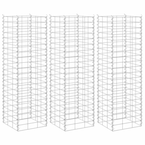 Габиони повдигнати лехи, 3 бр, 30x30x100 см, желязо