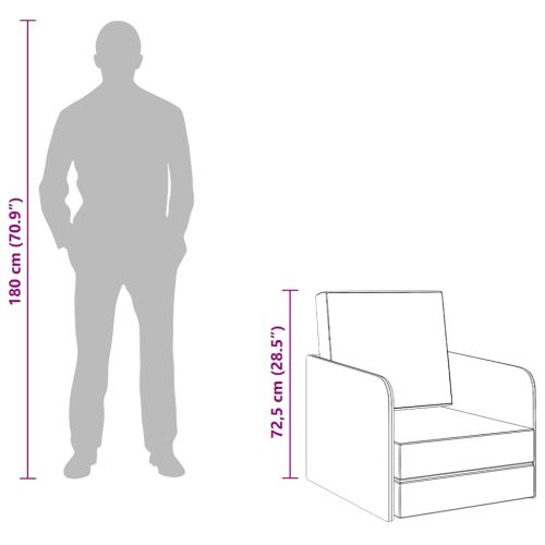 Разтегателен фотьойл, тъмносив, текстил