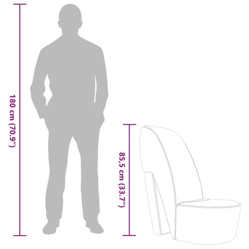 Стол във форма на обувка на висок ток, червен, изкуствена кожа