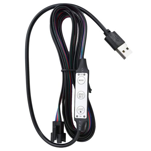 Рамка за легло с LED, черна, изкуствена кожа, 140x200 cм