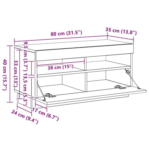 Висок шкаф, бетонно сив, 70x42,5x185 см, инженерно дърво