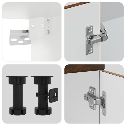 Комплект кухненски шкафове от 8 части Kalmar, инженерно дърво