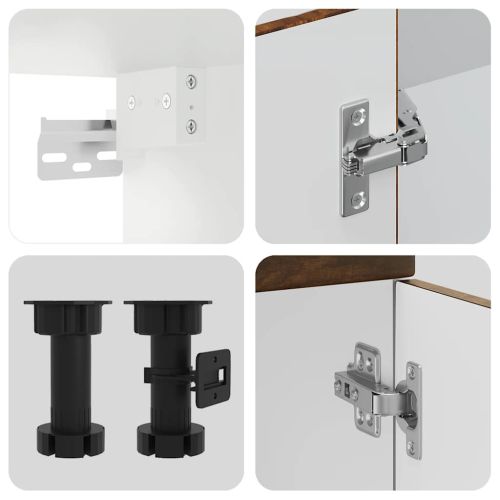 Комплект кухненски шкафове от 8 части Kalmar, инженерно дърво