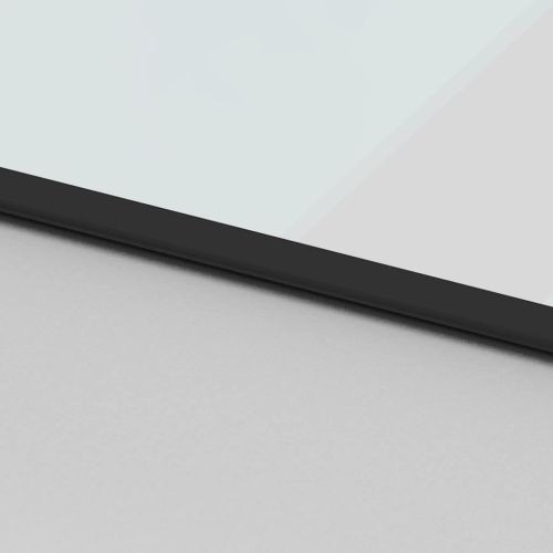 Плъзгаща се врата с обков 102,5x205 см Закалено стъкло&Алуминий