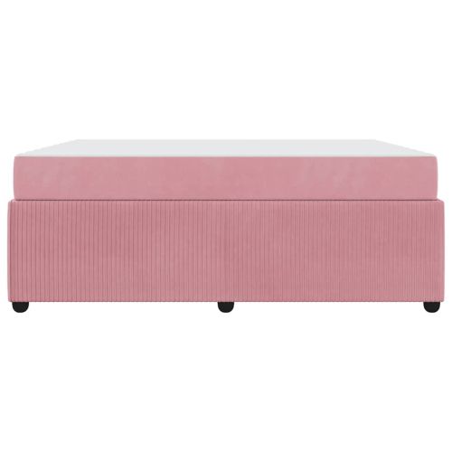 Рамка за легло с матрак Розово 180 x 200 cm текстил