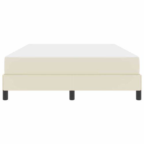 Рамка за легло с матрак Крем 140 x 190 cm текстил