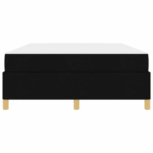 Рамка за легло с матрак Черно 140 x 190 cm текстил