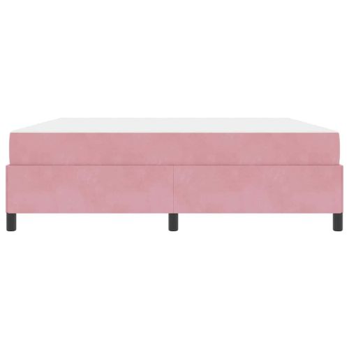 Рамка за легло с матрак Розово 180 x 200 cm текстил