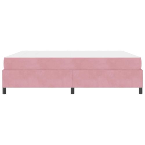 Рамка за легло с матрак Розово 180 x 200 cm текстил