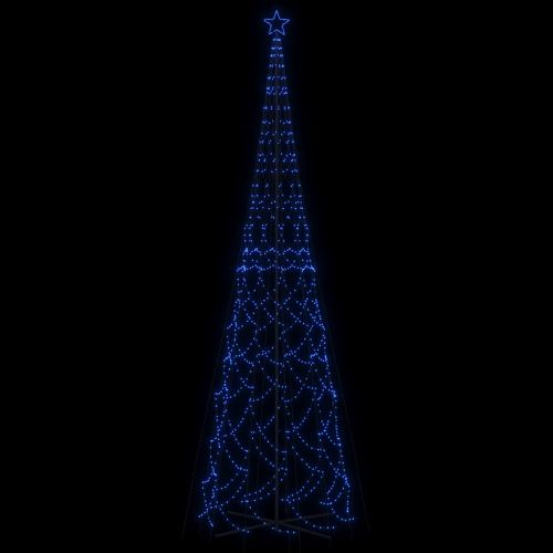 Коледна елха конус, синя, 3000 LED, 230x800 см