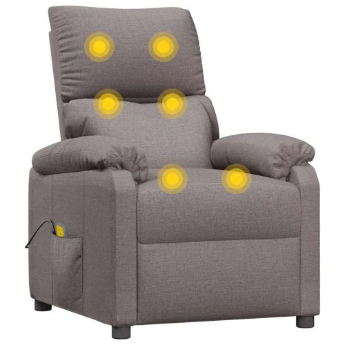 Масажен стол, таупе, текстил