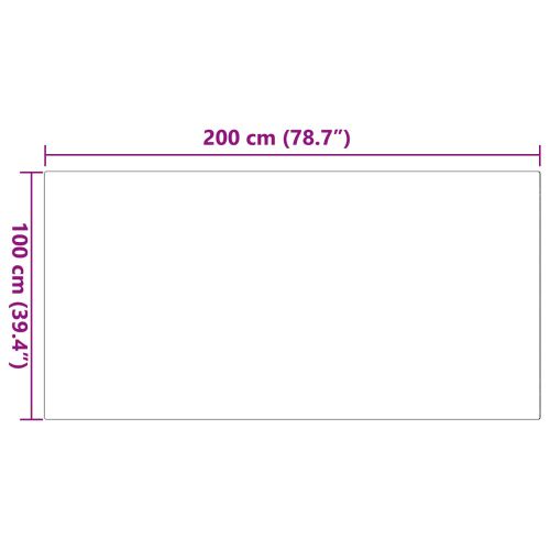Противоплъзгащ килим от изкуствен заек Olite Сив 100 x 200 cm