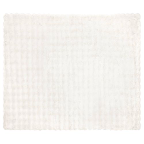 Противоплъзгащо фалшиво заеково одеяло Olite Бяло 130 x 150 cm