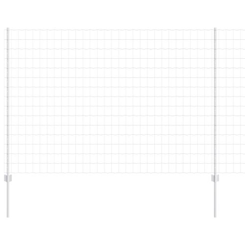 Ограда с пост Сребрист 1,5 x 10 m Стомана