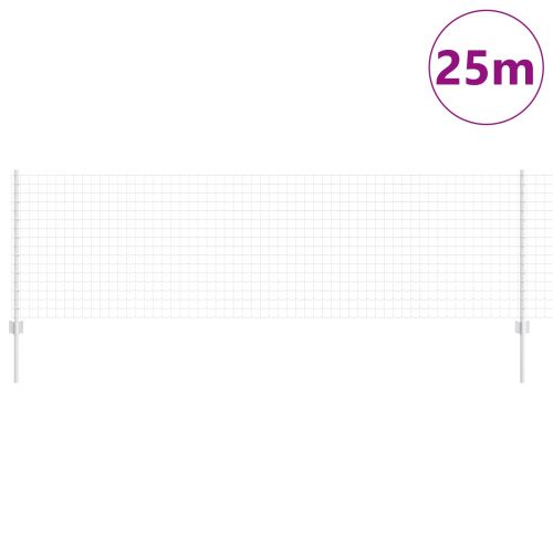 Ограда с пост Сребрист 0,8 x 25 m Стомана