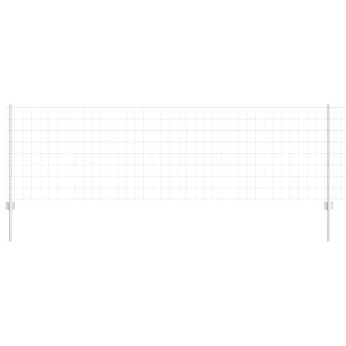 Ограда с пост Сребрист 0,8 x 25 m Стомана
