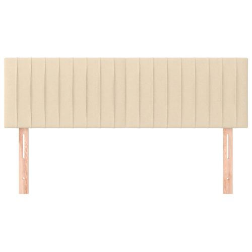 Табла за легло, кремава, 144x5x78/88 см, плат