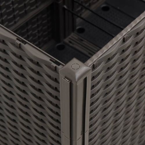 Градински сандък, кафяв, 160x40x53 см, PP