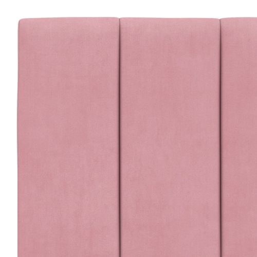 Мека табла за легло Hanko, розова, 90 см, кадифе