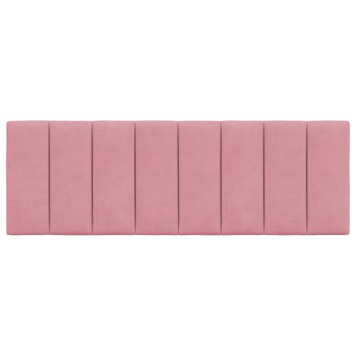 Мека табла за легло Hanko, розова, 140 см, кадифе