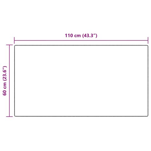 Противоплъзгащ килим от изкуствен заек Olite Бяло 60 x 110 cm