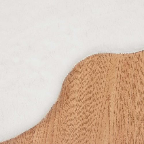 Противоплъзгащ килим от изкуствен заек Olite Бяло 80 x 120 cm
