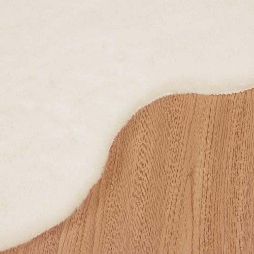 Противоплъзгащ килим от изкуствен заек Olite Крем 50 x 80 cm