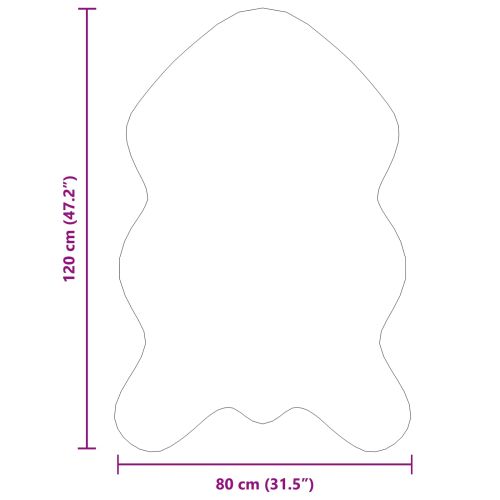 Противоплъзгащ килим от изкуствен заек Olite Крем 80 x 120 cm