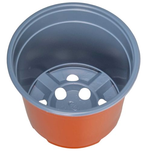 Кръгла саксия за цветя 50 pcs Теракота Ø 10 x 8 см Пластмаса