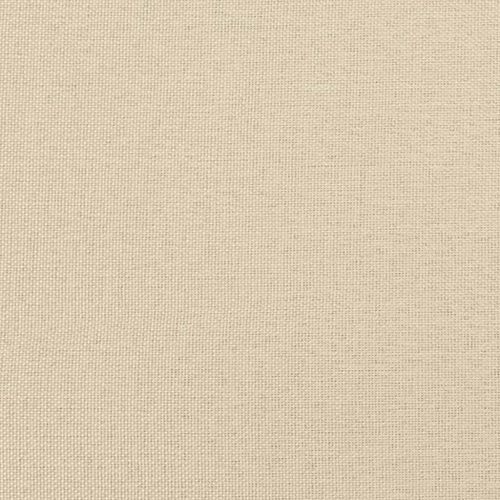 Трапезни столове, 2 бр, кремави, текстил